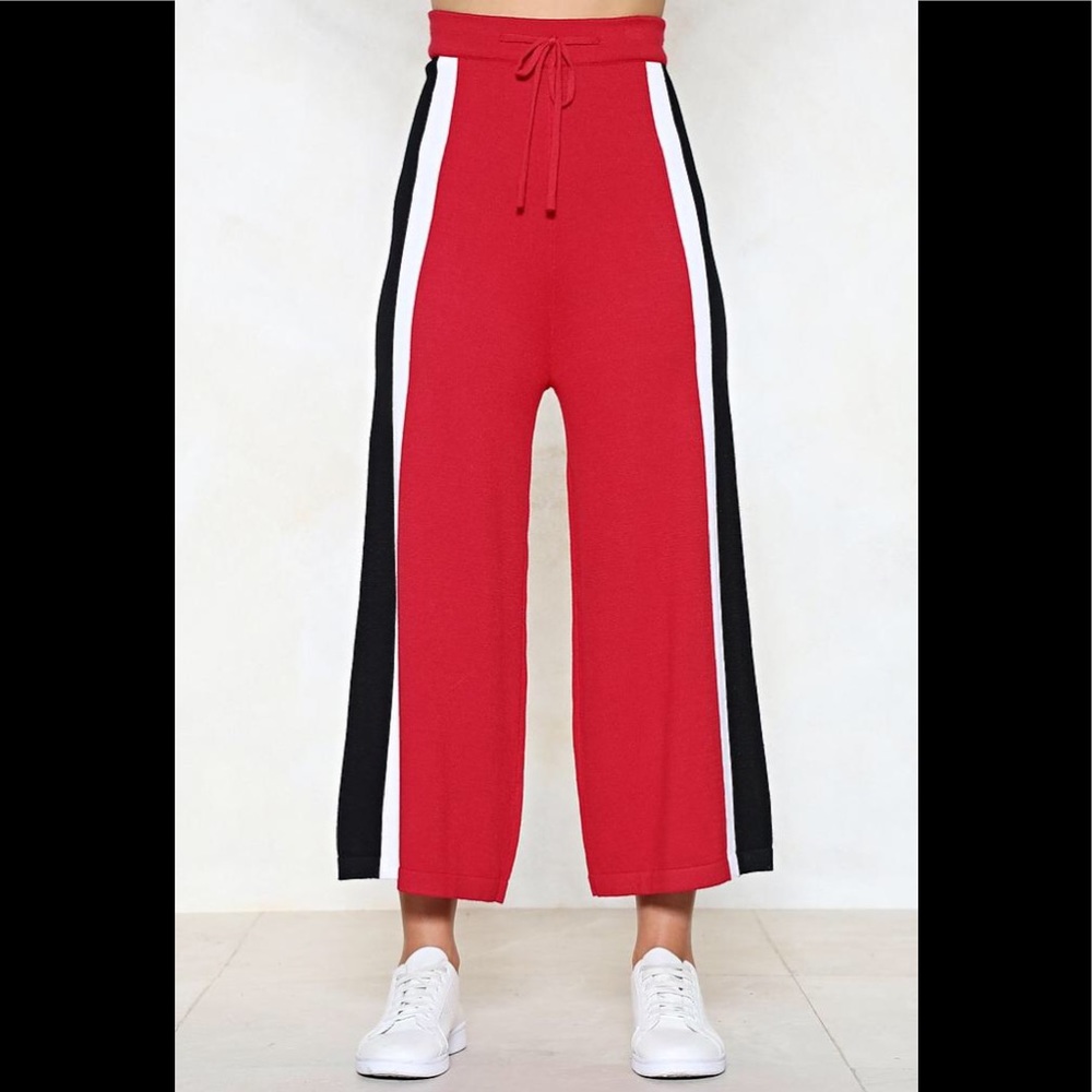 Red Stripped Pants - Picture 3 of 4